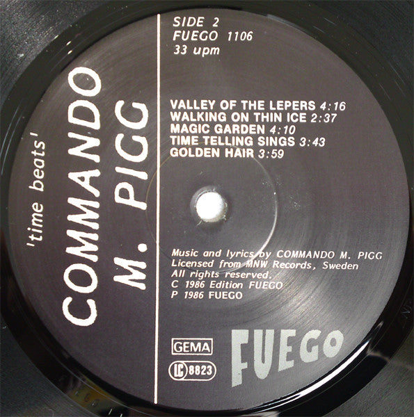 Commando M. Pigg : >>Time Beats<< (LP, Album, RE)