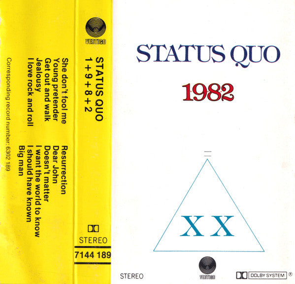 Status Quo : 1982 (Cass, Album)