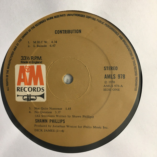 Shawn Phillips (2) : Contribution (LP, Album)