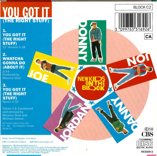 New Kids On The Block : You Got It (The Right Stuff) (CD, Single)