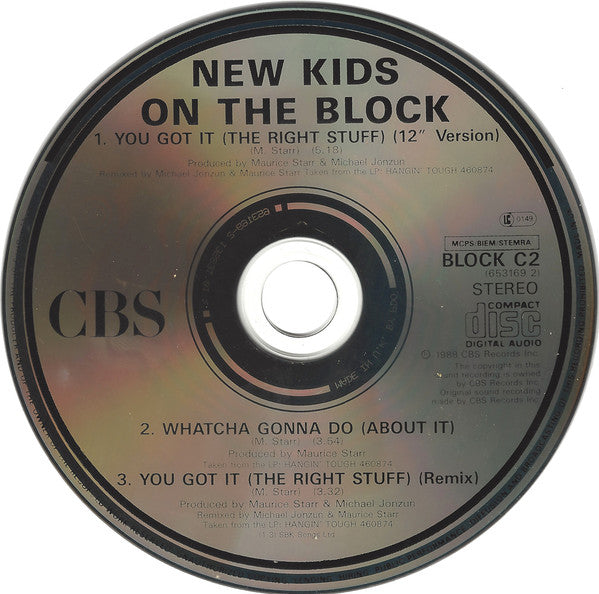 New Kids On The Block : You Got It (The Right Stuff) (CD, Single)
