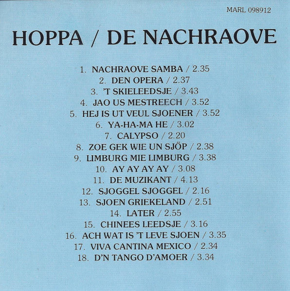De Nachraove : Hoppa (CD, Album)