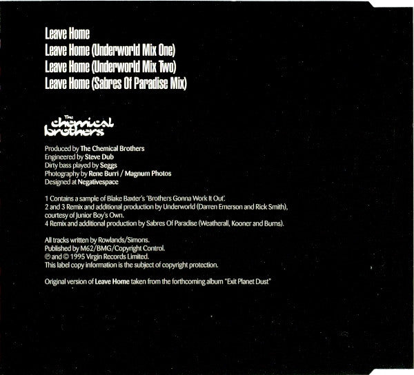 The Chemical Brothers : Leave Home (CD, Single)
