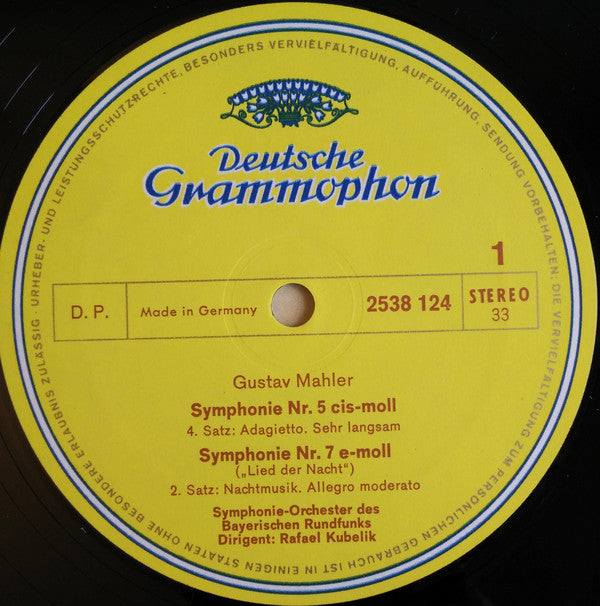 Gustav Mahler : Themen Aus / Themes Featured In Visconti's Film Der Tod In Venedig / Death In Venice (LP)