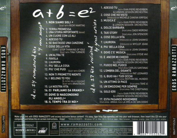 Eros Ramazzotti : E² (2xCD, Comp, Enh, RM)