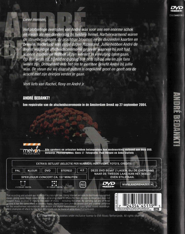 Various : André Bedankt (DVD-V, PAL)