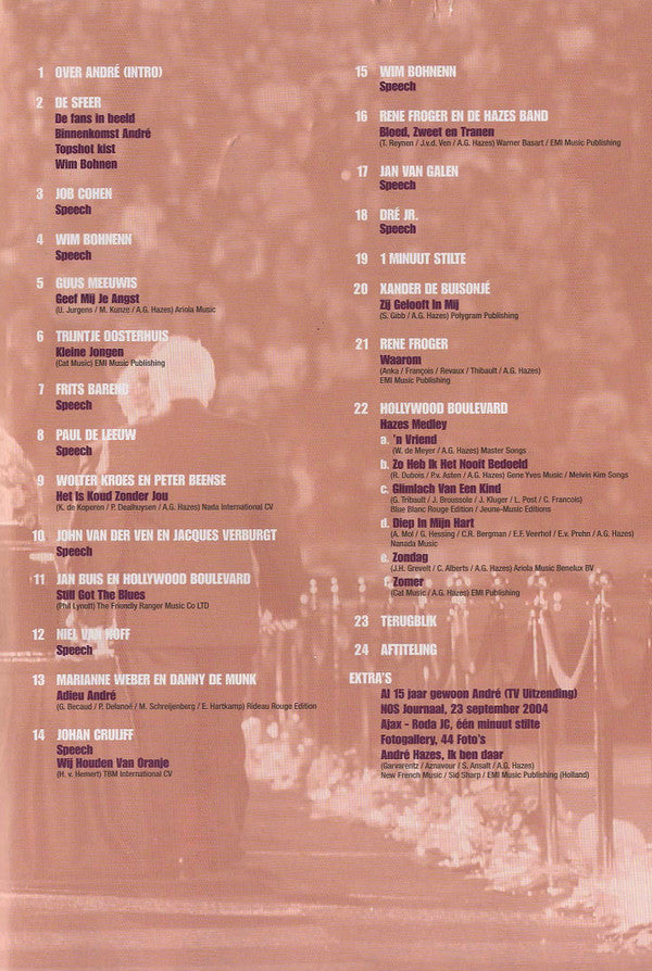 Various : André Bedankt (DVD-V, PAL)