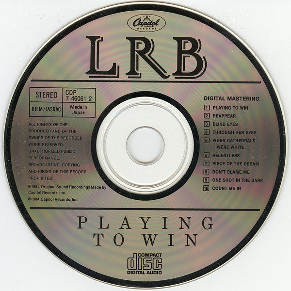 Little River Band : Playing To Win (CD, Album)