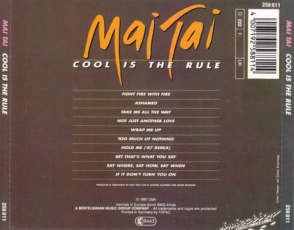 Mai Tai : Cool Is The Rule (CD, Album)