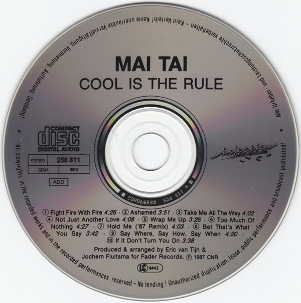 Mai Tai : Cool Is The Rule (CD, Album)