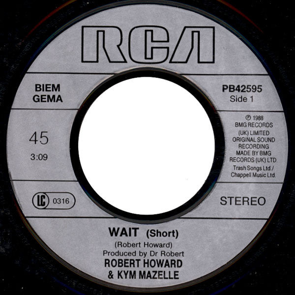 Dr. Robert & Kym Mazelle : Wait! (7", Single)