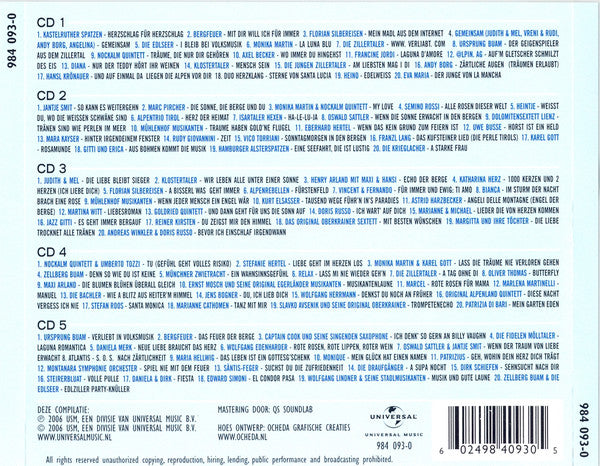 Various : Volksmusik Top 100 Allertijden (5xCD, Comp)