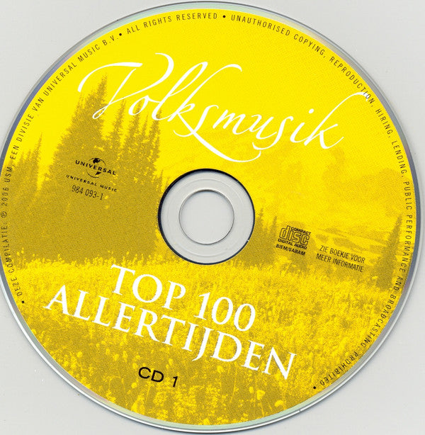 Various : Volksmusik Top 100 Allertijden (5xCD, Comp)