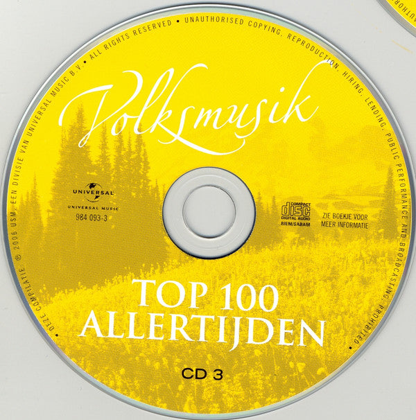 Various : Volksmusik Top 100 Allertijden (5xCD, Comp)