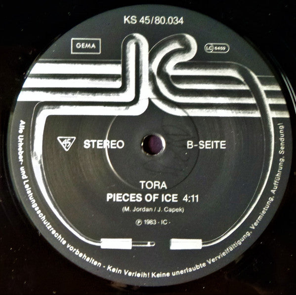 Tora (8) : Hot Rain / Pieces Of Ice (12", Maxi)