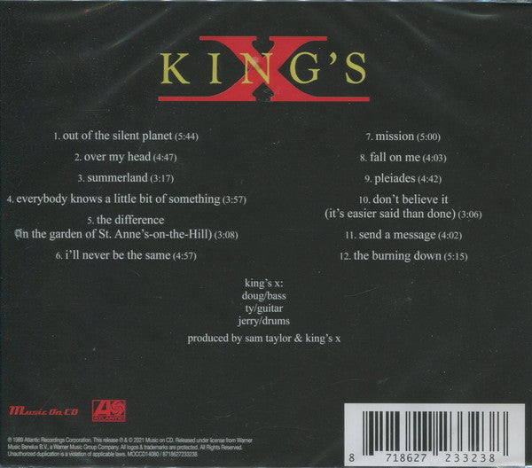 King's X : Gretchen Goes To Nebraska (CD, Album, RE)