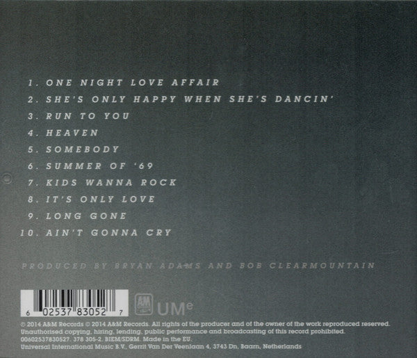 Bryan Adams : Reckless (CD, Album, RE, RM, EDC)