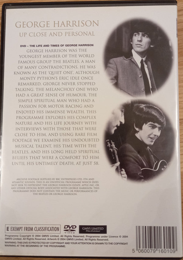 George Harrison : Up Close And Personal (The Life And Times Of George Harrison) (DVD-V, Unofficial)