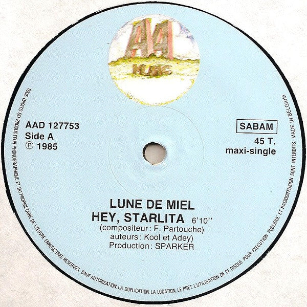 Lune De Miel : Hey, Starlita (12", Maxi)