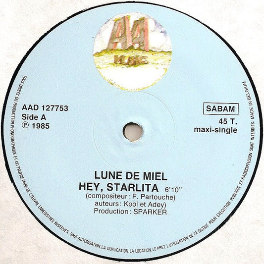 Lune De Miel : Hey, Starlita (12", Maxi)