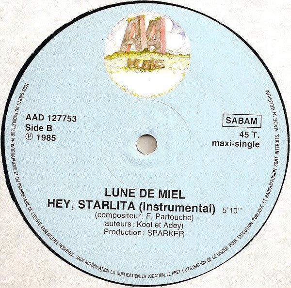 Lune De Miel : Hey, Starlita (12", Maxi)