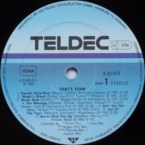Various : That's Funk · Hot Groove! (LP, Comp, Mixed)