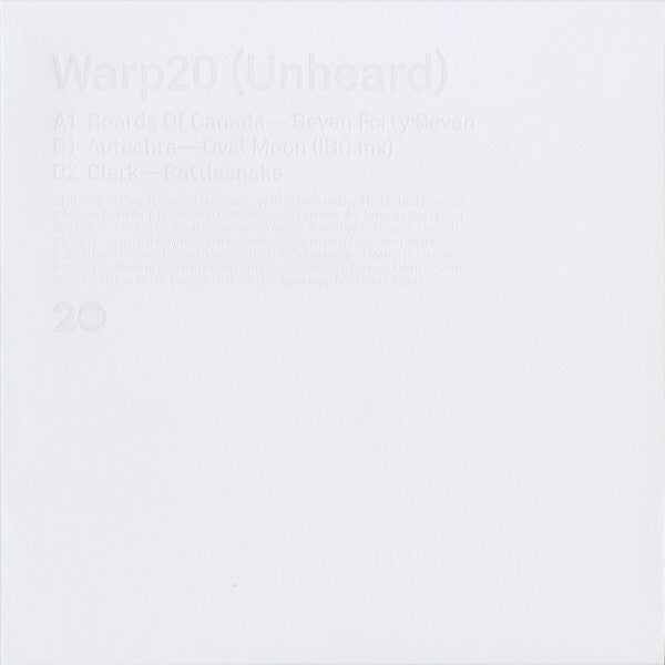 Various : Warp20 (1989-2009) (3x10", Comp + 2x10", S/Sided, Comp, Etch + CD, Com)