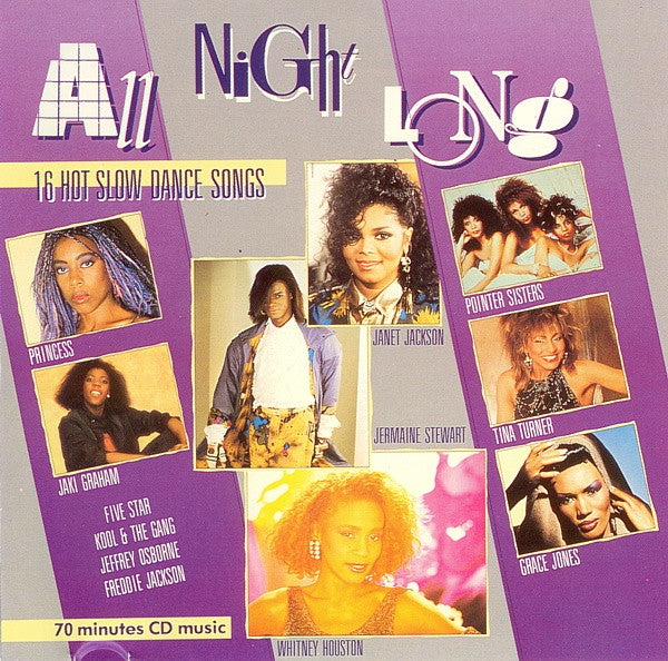 Various : All Night Long - 16 Hot Slow Dance Songs (CD, Comp)