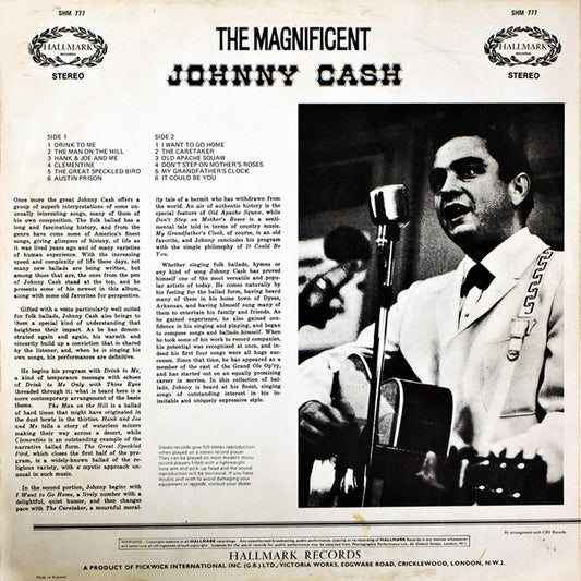 Johnny Cash : The Magnificent Johnny Cash (LP, Comp)