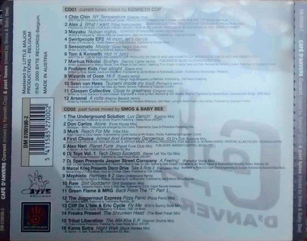 Various : Cafe D'Anvers (10 Years) - Current & Past Tunes (2xCD, Comp, Mixed, Jew)