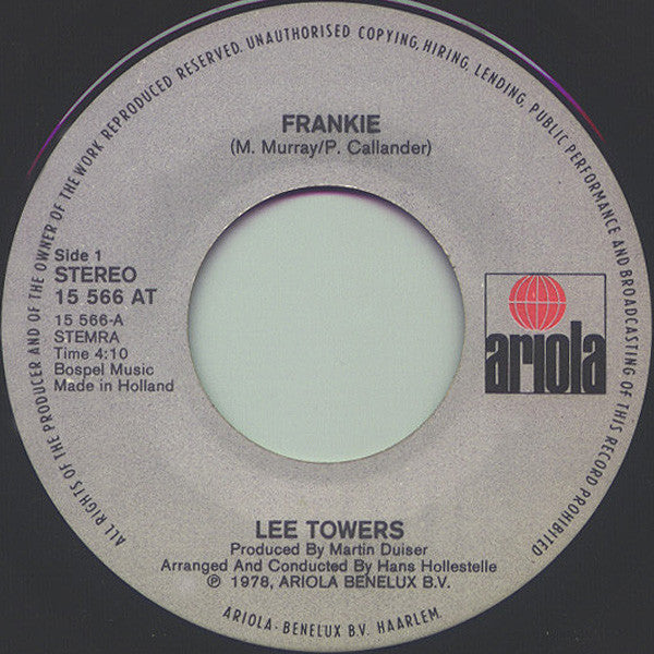 Lee Towers : Frankie (7", Single)