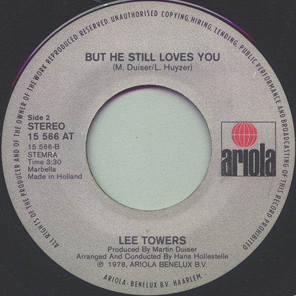 Lee Towers : Frankie (7", Single)
