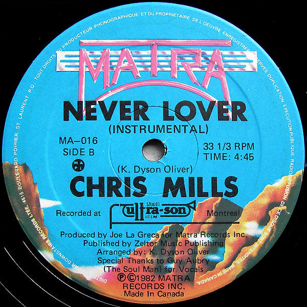 Christopher Mills (2) : Never Lover (12")