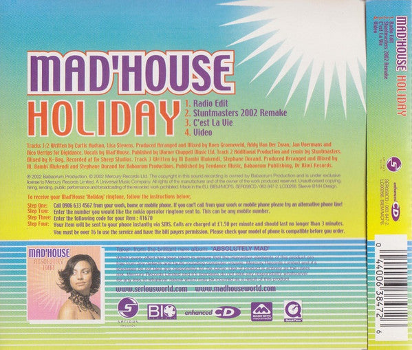 Mad'house : Holiday (CD, Single, Enh)