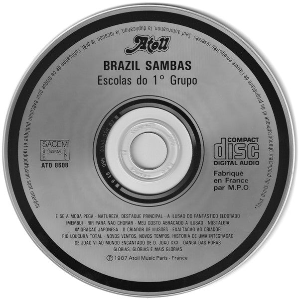 Various : Brazil Sambas - Escolas Do 1º Grupo (CD, Comp)
