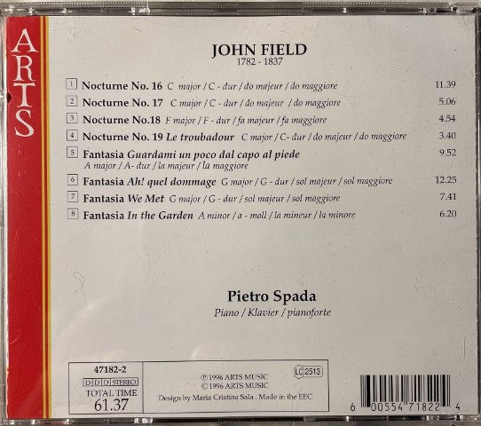 John Field (2), Pietro Spada : Complete Piano Music Vol. 5 Nocturnes Nos. 16 / 19 (CD)