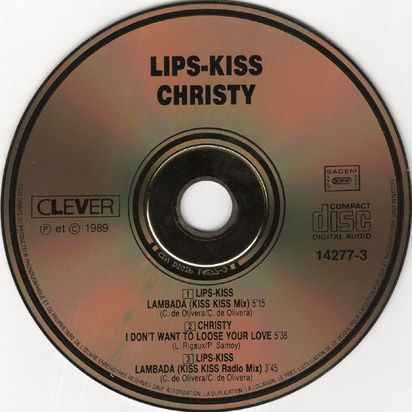 Lips-Kiss : French Lambada Kiss (Dance Mix) (CD, Maxi, Gol)