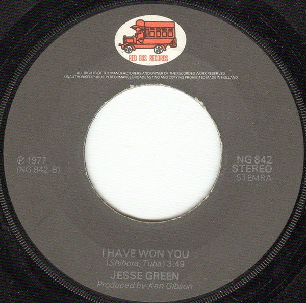 Jesse Green : Will You, Won't You / I Have Won You (7", Single)