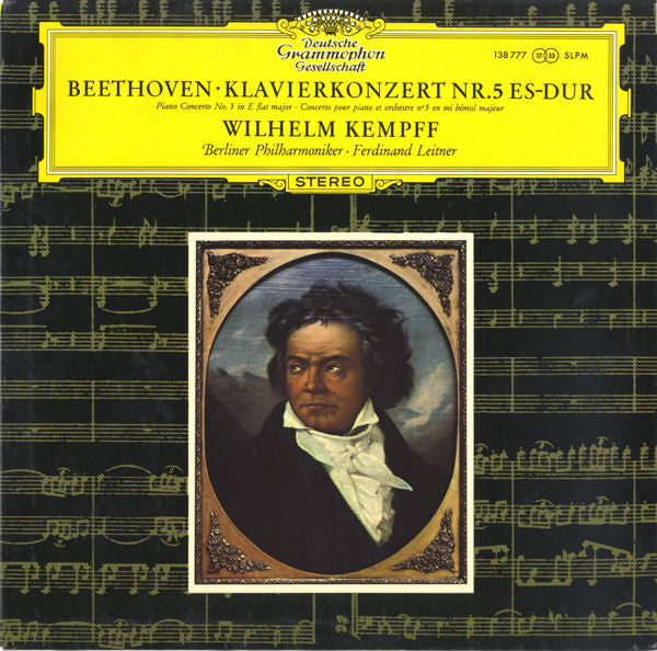 Beethoven*, Wilhelm Kempff, Berliner Philharmoniker · Ferdinand Leitner : Klavierkonzert Nr. 5 Es-dur = Piano Concerto No. 5 In E Flat Major = Concerto Pour Piano Et Orchestre N°5 En Mi Bémol Majeur (LP, RE)