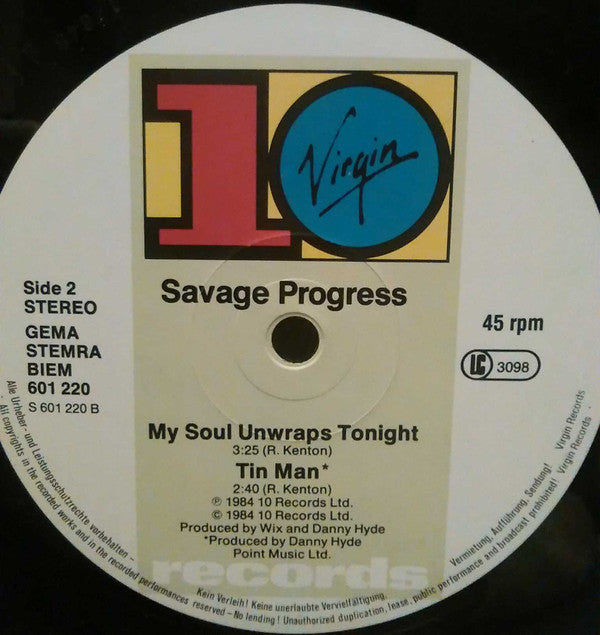 Savage Progress : My Soul Unwraps Tonight (12")