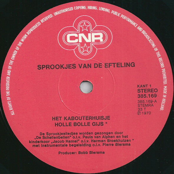 Various : Sprookjes Van De Efteling - Deel 7 (LP, Album, RE, Red)