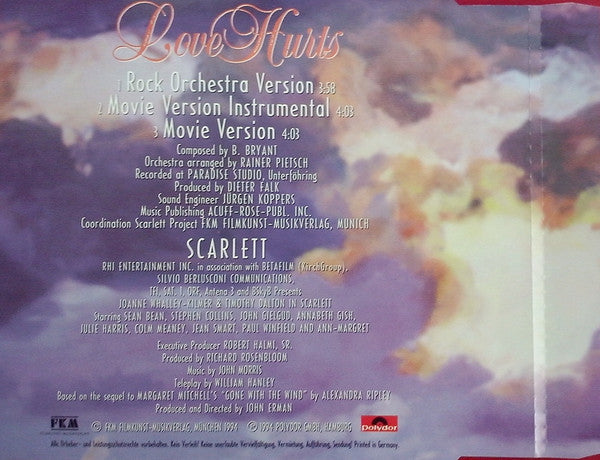 Münchner Philharmoniker Featuring Nazareth (2) : Love Hurts (CD, Single)