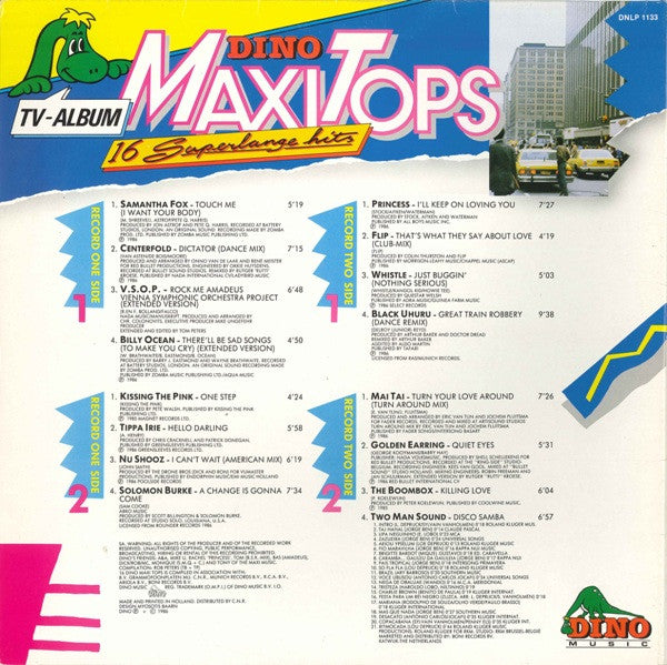 Various : 16 Dino Maxi Tops (2xLP, Comp, Gat)