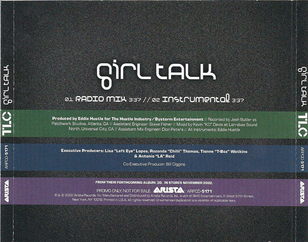 TLC : Girl Talk (CD, Single, Promo)