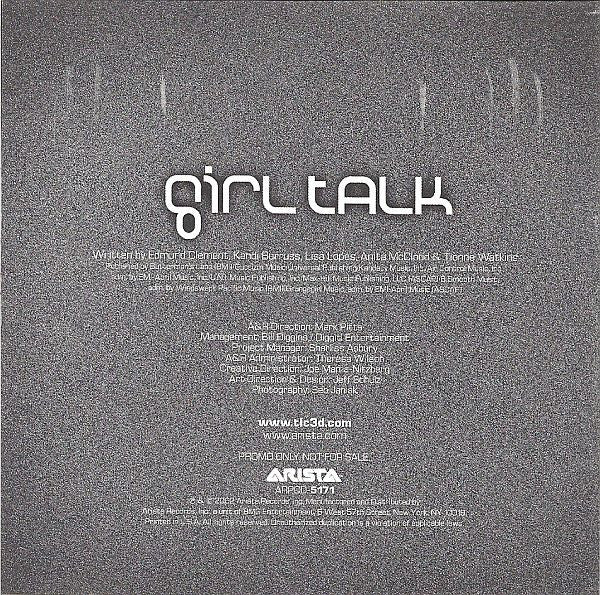 TLC : Girl Talk (CD, Single, Promo)