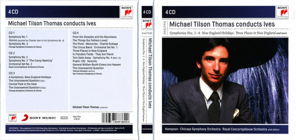 Michael Tilson Thomas Conducts Charles Ives, Thomas Hampson, Chicago Symphony Orchestra, Concertgebouworkest : Michael Tilson Thomas Conducts Ives (4xCD, Comp + Box)