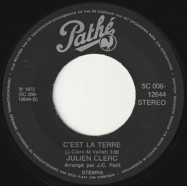 Julien Clerc : Si On Chantait (7", Single, RE)