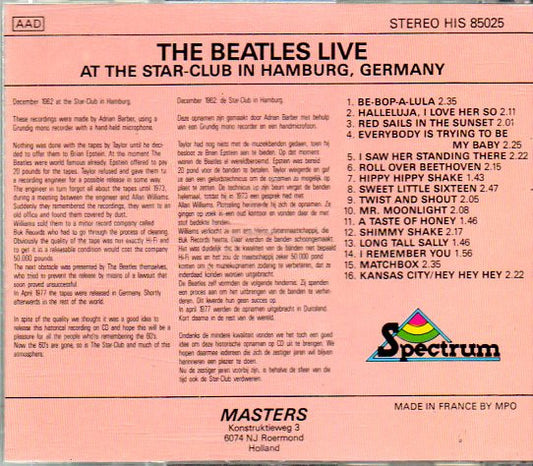 The Beatles : Live At The Star-Club In Hamburg, Germany (CD)