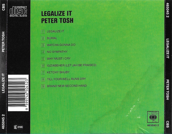Peter Tosh : Legalize It (CD, Album, RE)