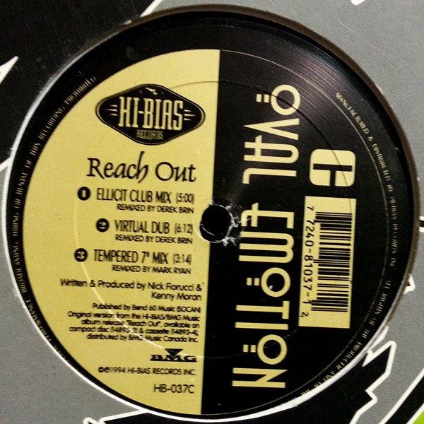 Oval Emotion : Reach Out (2x12")